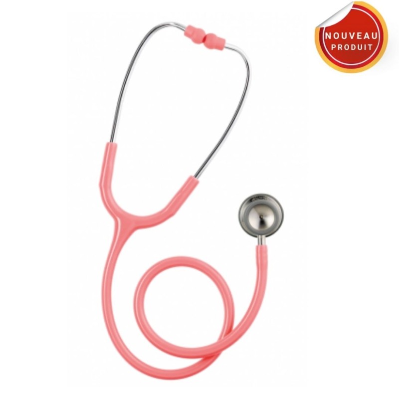 STETHOSCOPE DUAL PULSE TUBULURE NACREE ROSE