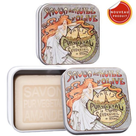 SAVON BOITE METAL " MUCHA 2 " 100g