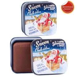 SAVON BOITE METAL NOEL 3 PERE NOEL CHEMINEE