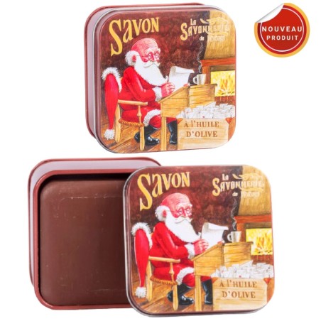 SAVON BOITE METAL NOEL 3 LETTRE AU PERE NOEL