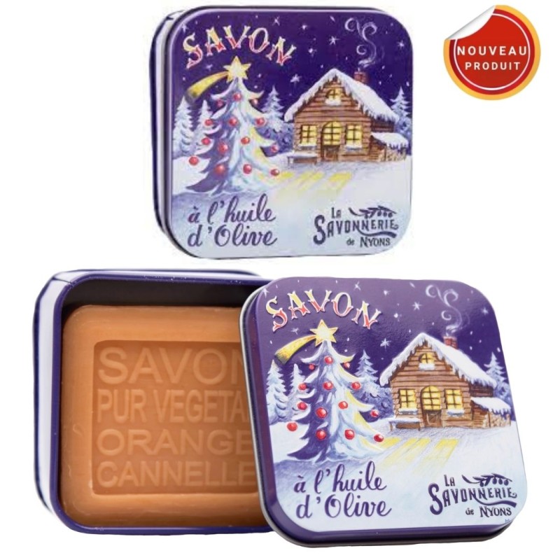 SAVON BOITE METAL NOEL2 CHALET