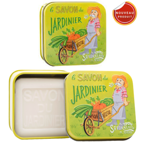 SAVON BOITE METAL SPECIAL LE JARDINIER