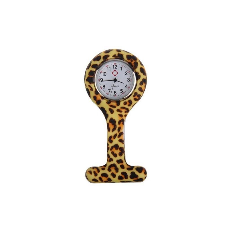 MONTRE INFIRMIERE SILICONE LEOPARD