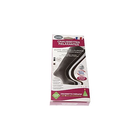 CHAUSSETTES RELAXANTES VEINE ACTIVES NOIR