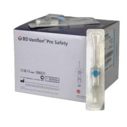 CATHETER BD VENFLON 22G 0.90 X 25  BLEU BTE 50