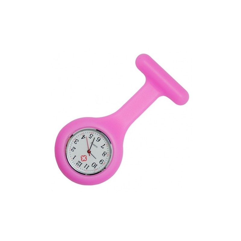 MONTRE INFIRMIERE SILICONE ROSE