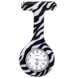 MONTRE INFIRMIERE SILICONE ZEBRE