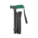 CANNE PLIANTE NOIRE REF C43 BI MAT VERT