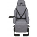 FAUTEUIL ESSENTIEL e AVEC TABLETTE GRIS CHINE