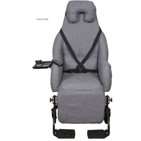 FAUTEUIL ESSENTIEL e AVEC TABLETTE GRIS CHINE T10