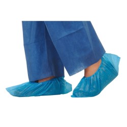 COUVRE CHAUSSURES EN PLASTIQUE - BLEU 40 X 15 CM - 22G/M2 EMILABO