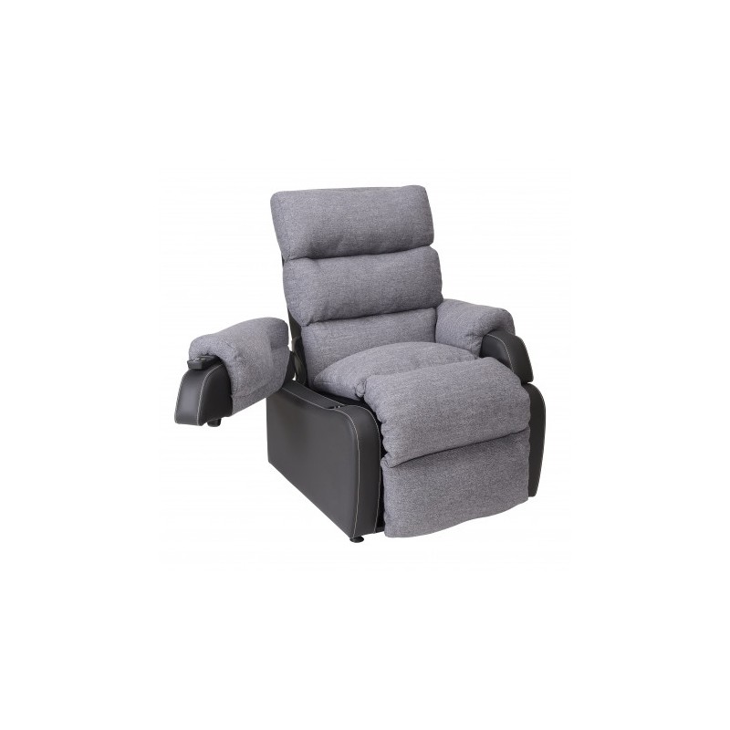 FAUTEUIL RELEVEUR COCOON G2 TISSUS GRIS CHINE