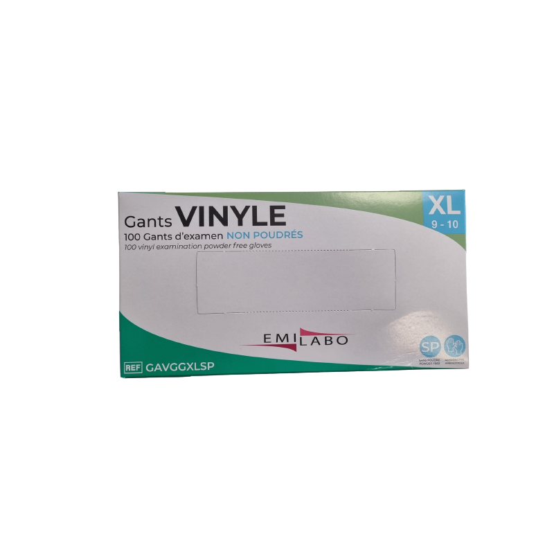 GANT VINYL SANS POUDRE XL 9/10 BTE 100 EMILABO