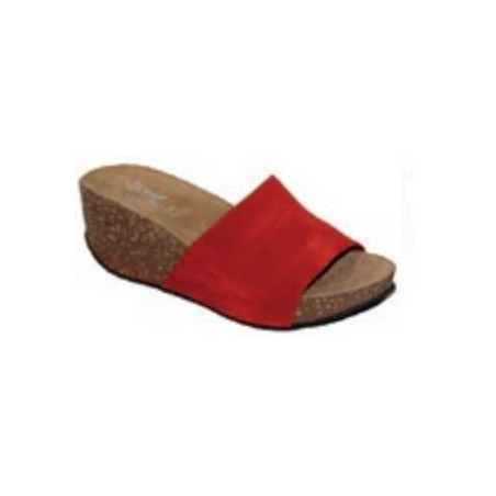 LAMALO SOCLE COMPENSE BIO CONFORT CUIR ROUGE