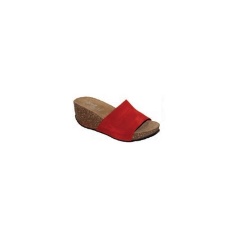 LAMALO SOCLE COMPENSE BIO CONFORT CUIR ROUGE