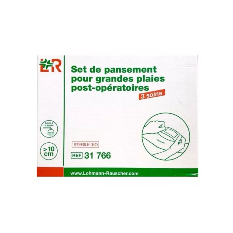 SET DE PANSEMENT POUR GRANDES PLAIES X3