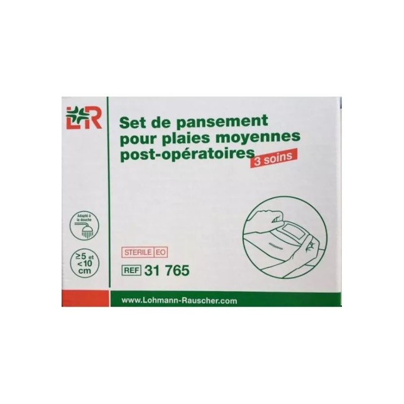 SET DE PANSEMENT POUR MOYENNES PLAIES X3