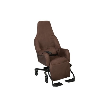 FAUTEUIL MISTRAL e  VELOURS CHOCO