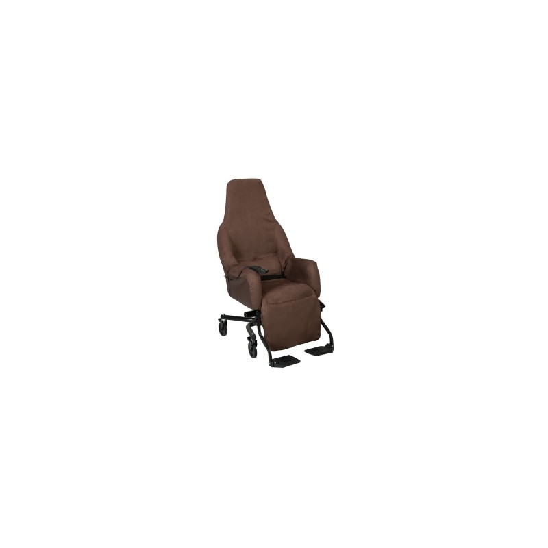 FAUTEUIL MISTRAL e  VELOURS CHOCO