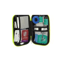 TROUSSE DE SECOURS VEHICULE 2/4 PERS PU JAUNE