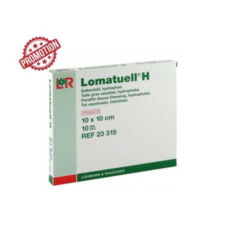 LOMATUELL H PANSEMENT GRAS 10X10CM BTE 10