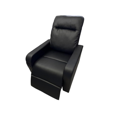 FAUTEUIL RELEVEUR ELYNE 2 MOTEURS NOIR SIMILI CUIR