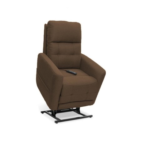 FAUTEUIL RELEVEUR LINO 2 MOTEURS CHOCOLAT MICRO LIN