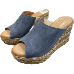 MULE COMPENSEE SEMELLE GEL HAWAI BLEU