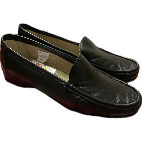 MOCASSIN CUIR NOIR