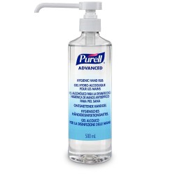 GEL HYDRO-ALCOOLIQUE 500ML+POMPE PURELL