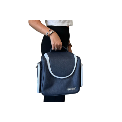 MALLETTE CLARA MED BAG BLEU ET BLANCHE