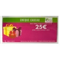 CHEQUE CADEAU DE 25€