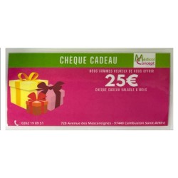 CHEQUE CADEAU DE 25€