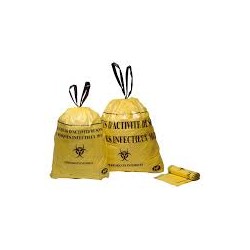 SACS DECHETS MEDICAUX JAUNE 30LX 20 ROULEAUX