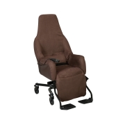 FAUTEUIL MISTRAL  VELOURS CHOCO