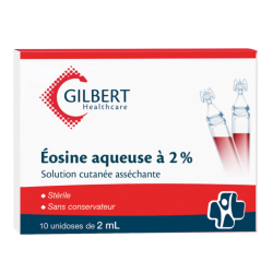 EOSINE AQUEUSE  2% UNIDOSES 10X 2ML