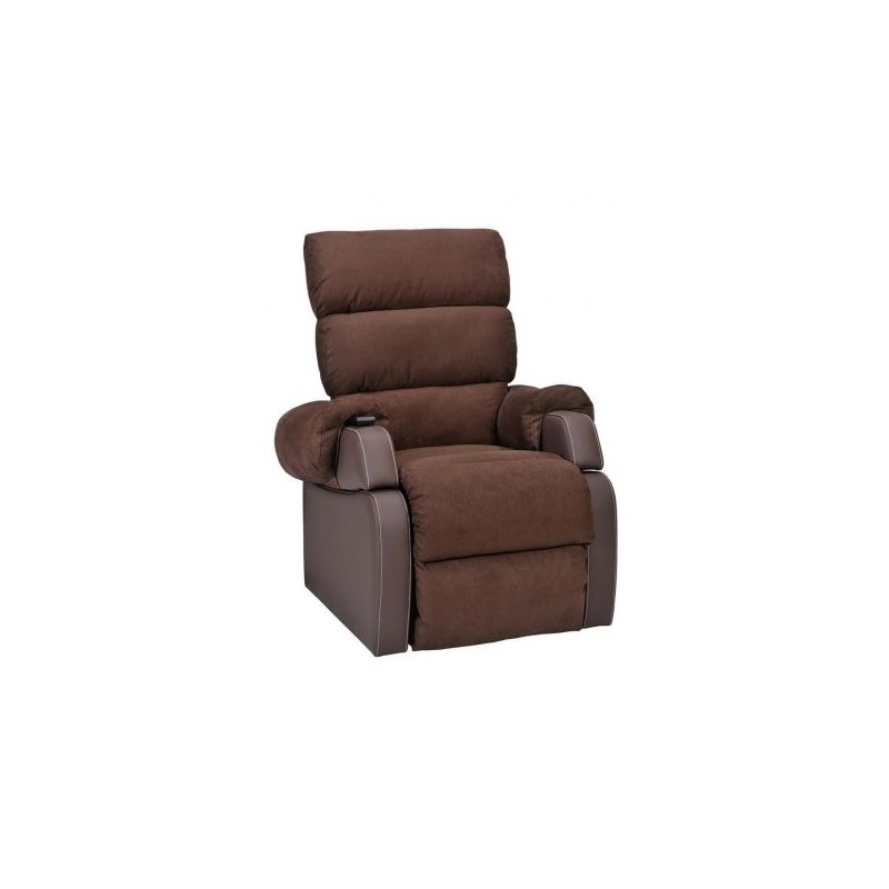 FAUTEUIL RELEVEUR COCOON  G2 VELOURS MARRON