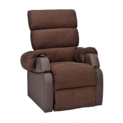 FAUTEUIL RELEVEUR COCOON  G2 VELOURS MARRON