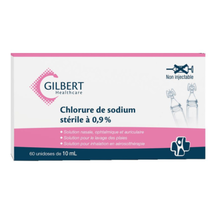 Sérum physiologique 60 DOSES 10 ML Gilbert