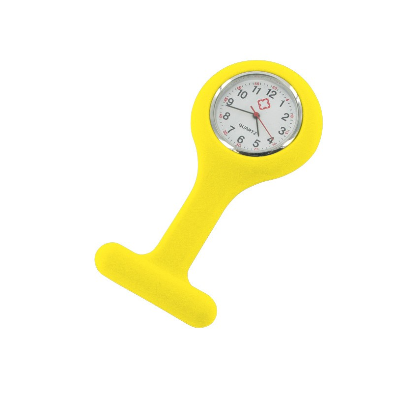 Montre silicone infirmière jaune