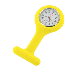 Montre silicone infirmière jaune