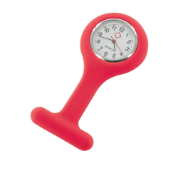 Montre infirmière silicone rouge