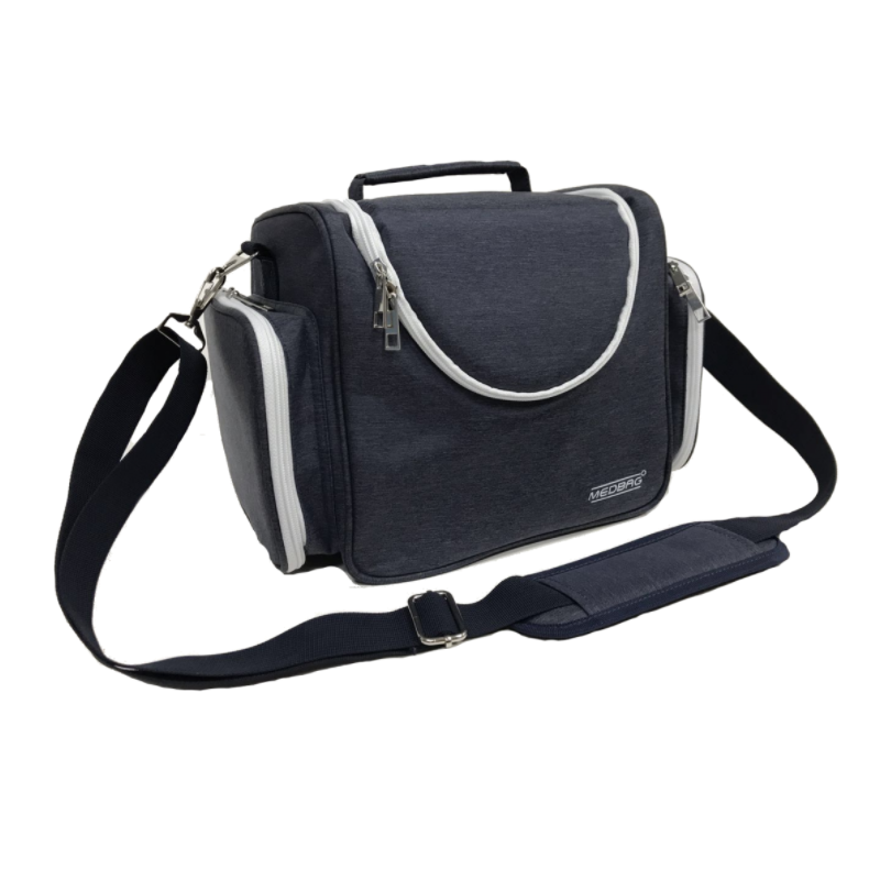 MALLETTE CLARA MED BAG BLEU ET BLANCHE