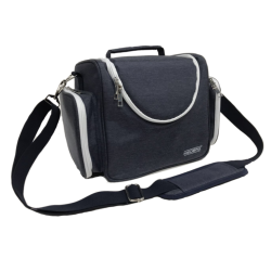 MALLETTE CLARA MED BAG BLEU ET BLANCHE