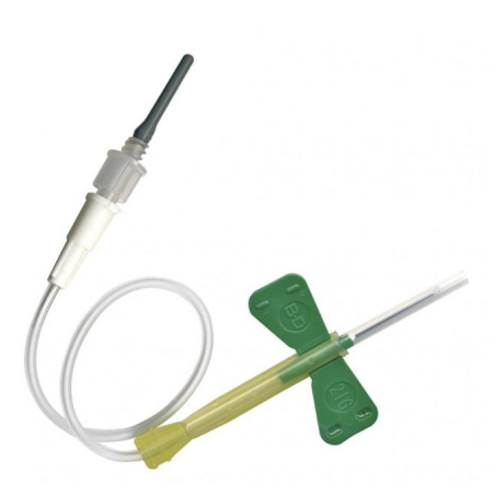 Unité de prélèvement vacutainer BD 8/19 mm Tube 178 MM boîte verte